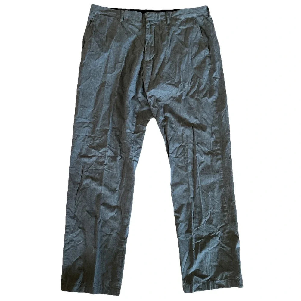 J Crew Bedford Men's 36x32‎ Gray Straight Leg Chino Dress Pants 31